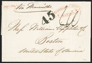 Sale 1155, Lot 3142, China Mails, Outbound, Stampless and Stamped