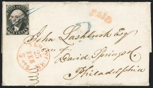 Sale 1155, Lot 3153, New York Postmaster`s Provisional