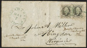Sale 1155, Lot 3172, 1847 Issue used from Florida