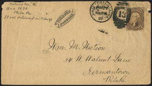 Sale 1155, Lot 3199, 1861-68 Issues