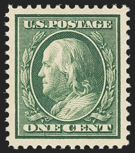 Sale Number 1156, Lot Number 3538, 1910-13 Washington-Franklin Issue (Scott 374-396)