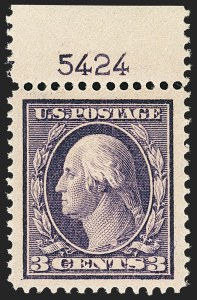 Sale Number 1156, Lot Number 3541, 1910-13 Washington-Franklin Issue (Scott 374-396)
