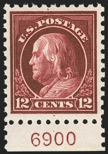 Sale 1156, Lot 3613, 1913-15 Washington-Franklin Issues (Scott 424-440)