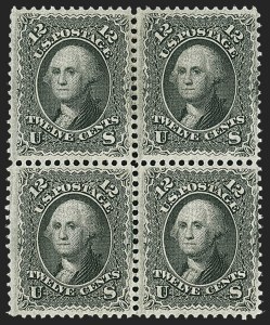 Sale 1159, Lot 113, 1867-68 Grilled Issue (Scott 79-101)