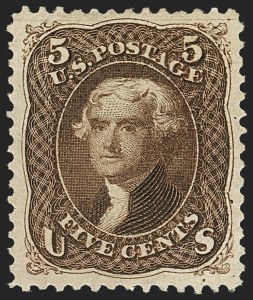 Sale 1159, Lot 122, 1875 Re-Issue of 1861-66 Issue (Scott 102-111)