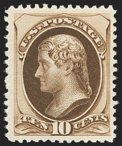 Sale 1159, Lot 189, 1880-83 American Bank Note Co. Soft Paper Special Printing (Scott 192-203, 205C, 211D)