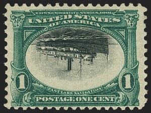 Sale 1159, Lot 213, 1901 Pan-American Issue Inverts (Scott 294a-295a)