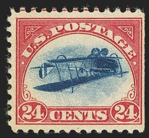 Sale 1159, Lot 260, The Inverted Jenny, Position 60 (Scott C3a)