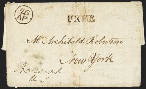 Sale 1159, Lot 3, Autographs and Free Franks