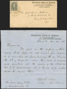 Sale 1159, Lot 305, The Civil War and Confederate States