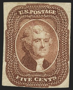 Sale 1159, Lot 45, 1851-56 Issue (Scott 5-17)