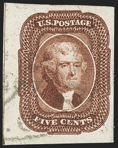 Sale 1159, Lot 46, 1851-56 Issue (Scott 5-17)
