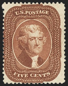 Sale 1159, Lot 65, 1857-60 Issue (Scott 18-39)