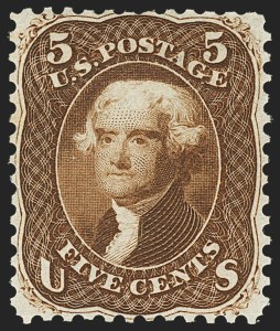 Sale 1159, Lot 81, 1861 First Designs and Colors (Scott 55-62)