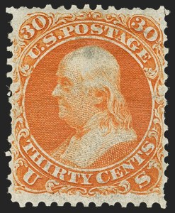 Sale 1159, Lot 83, 1861 First Designs and Colors (Scott 55-62)