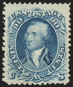 Sale 1162, Lot 189, 1867-68 Grilled Issue (Scott 79-101)
