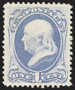 Sale 1162, Lot 240, 1870-71 National Bank Note Co. Grilled Issue (Scott 134-155)