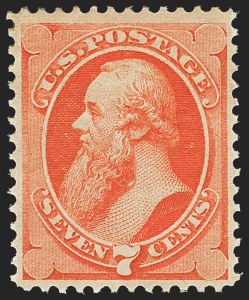 Sale 1162, Lot 251, 1870-71 National Bank Note Co. Grilled Issue (Scott 134-155)