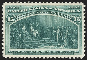 Sale 1162, Lot 324, 1893 Columbian Issue (Scott 230-245)