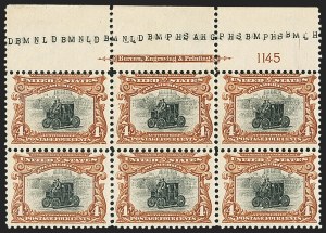 Sale 1162, Lot 409, 1901 Pan-American Issue (Scott 294-299)