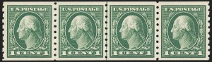 Sale 1162, Lot 494, 1912-15 Washington-Franklin Issues (Scott 405-461)
