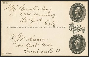 Sale 1162, Lot 780, Postal Stationery (U, UX)