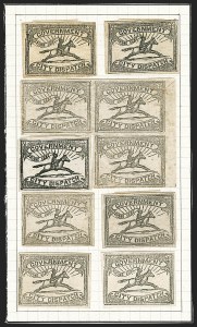 Sale 1162, Lot 784, Carriers and Locals, Officoal Seal, Sanitary Fair