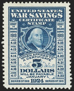 Sale 1162, Lot 818, War Savings, Revenue Group Lots