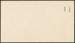 Sale 1162, Lot 862, U.S. Possessions - Canal Zone Postal Cards and Postal Stationery