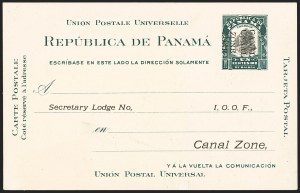 Sale 1162, Lot 866, U.S. Possessions - Canal Zone Postal Cards and Postal Stationery