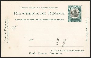 Sale 1162, Lot 870, U.S. Possessions - Canal Zone Postal Cards and Postal Stationery