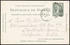 Sale 1162, Lot 876, U.S. Possessions - Canal Zone Postal Cards and Postal Stationery