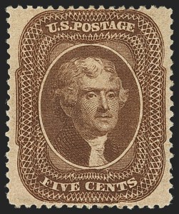 Sale 1162, Lot 96, 1857-60 Issue (Scott 18-39)