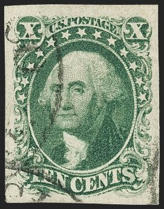 Sale Number 1163, Lot Number 14, 1851-56 Issue (Scott 7-17)