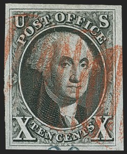 Sale 1163, Lot 2, 1847 Issue and 1875 Reproduction (Scott 1-4)
