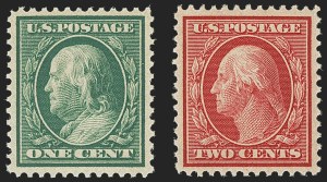 Sale 1163, Lot 274, 1909 Bluish Paper Issue (Scott 357-366)