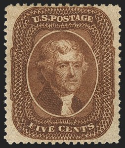 Sale 1163, Lot 32, 1857-60 Issue (Scott 19-39)