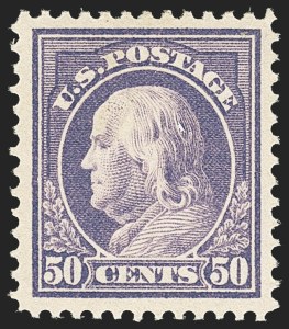 Sale 1163, Lot 320, 1912-14 Washington-Franklin Issue (Scott 405-423)