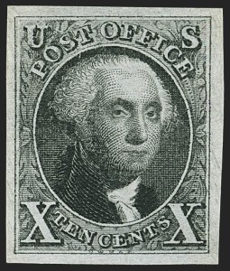 Sale 1163, Lot 4, 1847 Issue and 1875 Reproduction (Scott 1-4)
