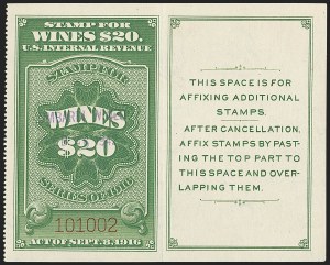 Sale 1164, Lot 501, Wine Stamps - 1934 Issue
