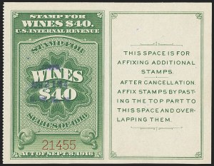 Sale 1164, Lot 502, Wine Stamps - 1934 Issue