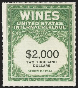 Sale 1164, Lot 510, Wine Stamps - 1942 Issue