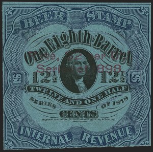 Sale 1164, Lot 569, Beer Stamps - 1898 Provisional Issue
