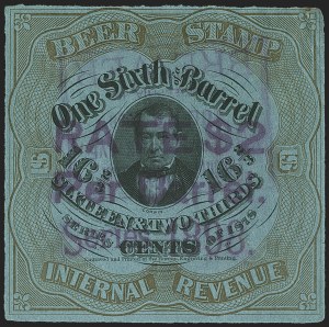 Sale 1164, Lot 571, Beer Stamps - 1898 Provisional Issue