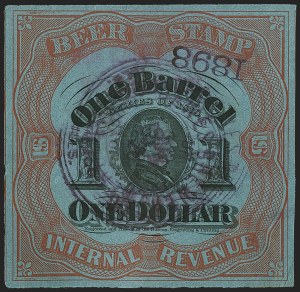 Sale 1164, Lot 579, Beer Stamps - 1898 Provisional Issue