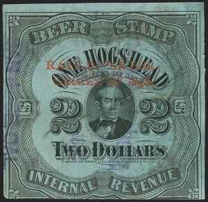 Sale 1164, Lot 583, Beer Stamps - 1898 Provisional Issue