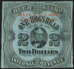 Sale 1164, Lot 584, Beer Stamps - 1898 Provisional Issue