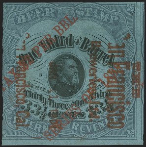Sale 1164, Lot 589, Beer Stamps - 1898 Provisional Issue