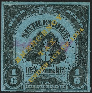 Sale 1164, Lot 624, Beer Stamps - 1917 Provisional Issue