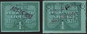 Sale 1164, Lot 628, Beer Stamps - 1917 Provisional Issue